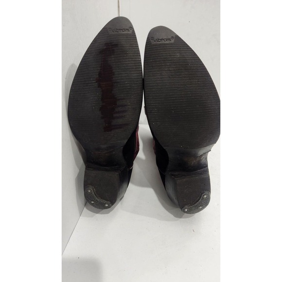 Anderson Bean 4170C Suede Cabernet Black Womens Western Boots Size 4 Made In USA - Picture 11 of 14